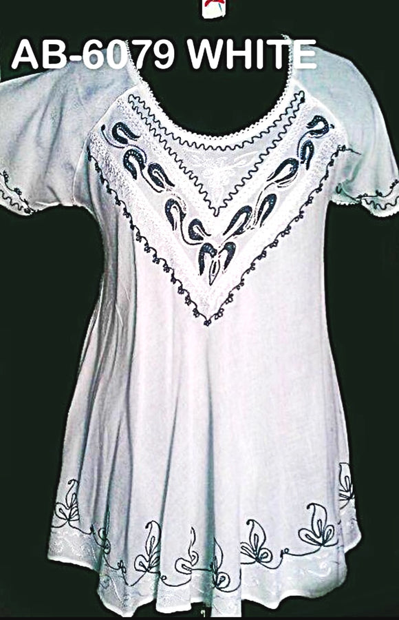 AB-6079 White Summer Dress