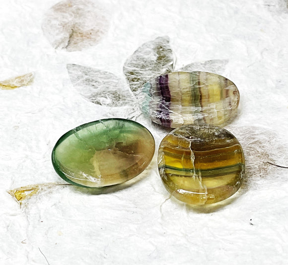Worry Stone - Rainbow Fluorite