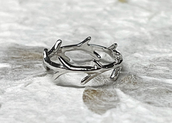 Ring Vermeil - WG -Leaf