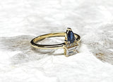 Ring Vermeil - YG - Iolite