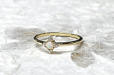 Ring Vermeil - YG - Opal Star