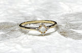 Ring Vermeil - YG - Opal Star
