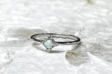Ring Vermeil - WG - Opal Star