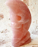 Skull - Rose Quartz Moon