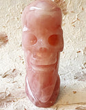 Skull - Rose Quartz Moon
