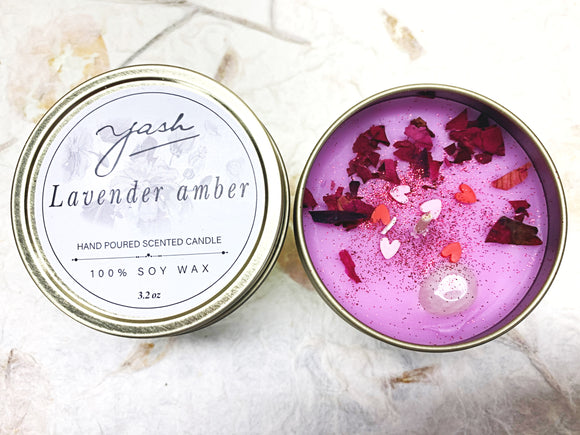 Soy Wax Candles - Lavender Amber