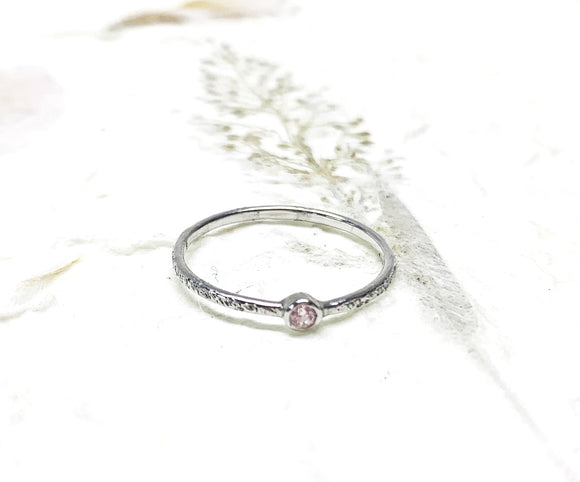 Ring Vermeil - WG - Rose