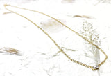 Necklace Vermeil - YG - Solitaire CZ