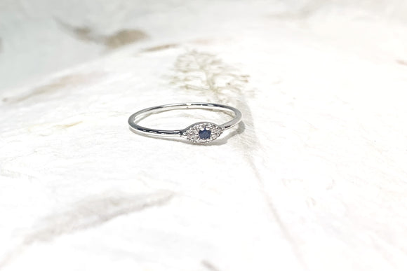 Ring Vermeil - WG - Eye