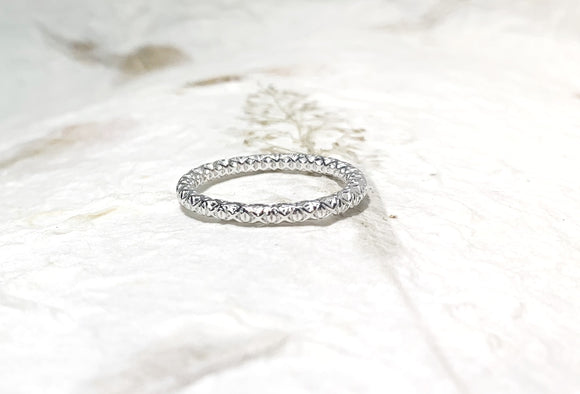 Ring Vermeil - WG - Intertwined