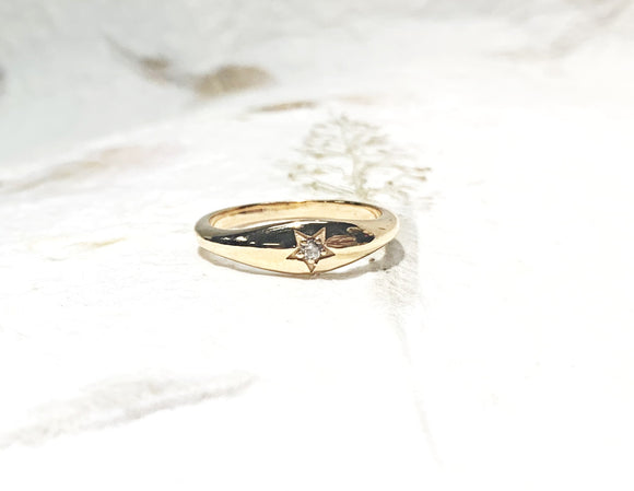 Ring Vermeil - YG - Star
