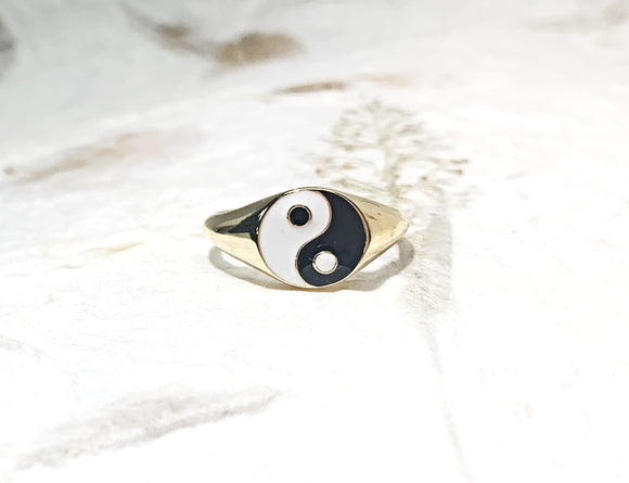 Ring Vermeil - YG - Yin Yang