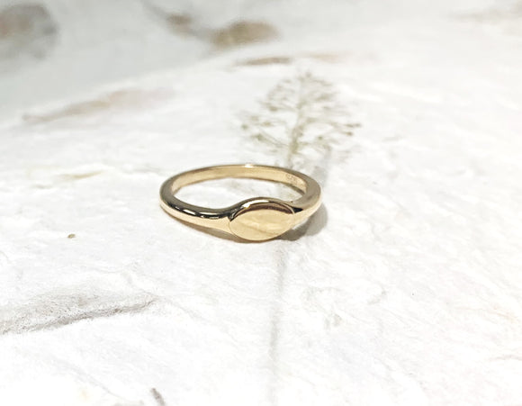 Ring Vermeil - YG - Signet (B)