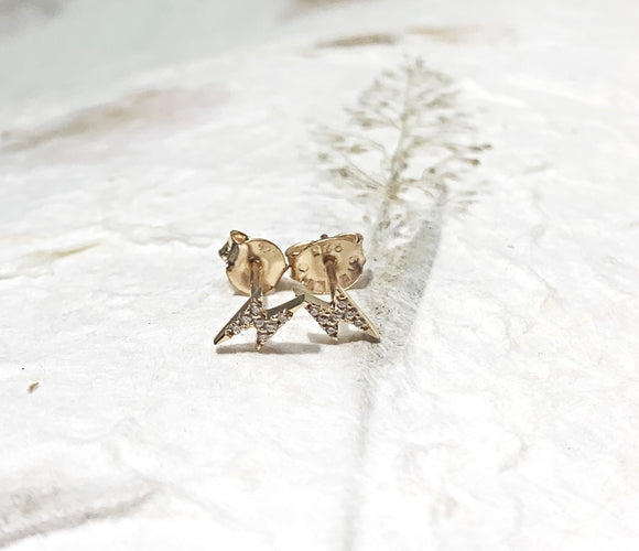 Ear Rings Vermeil - YG Bolt