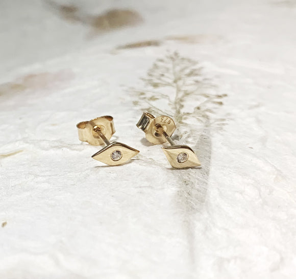 Ear Rings Vermeil - YG Eye