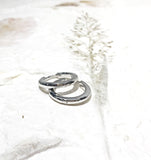 Ear Ring Vermeil - WG Hoop Thin