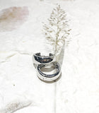 Ear Ring Vermeil - WG Hoop Thick