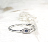 Ring Vermeil - WG - Eye