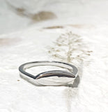 Ring Vermeil - WG - Signet (C)