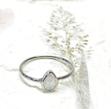 Ring Vermeil - WG - Pear