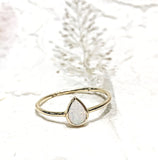 Ring Vermeil - YG - Pear