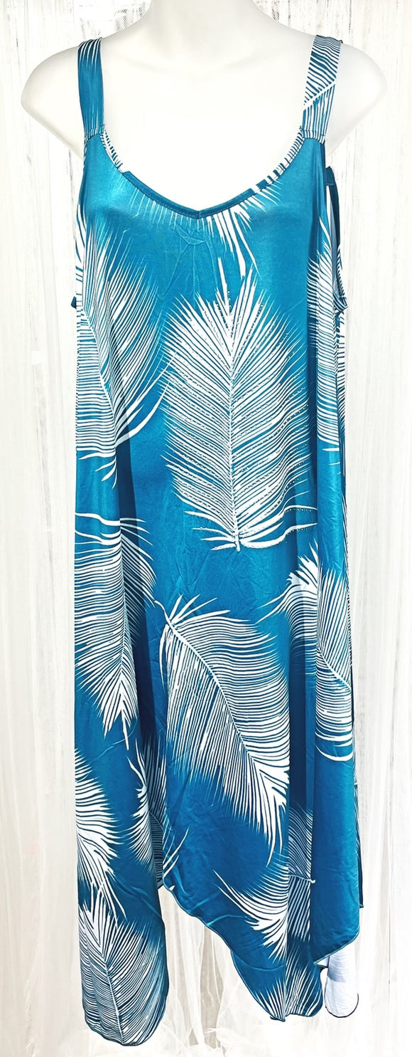 Bandana Dress - Green Leaves - A 21699