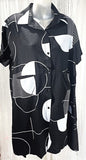 Dress w/collar and Pockets - Black -A 21669-2